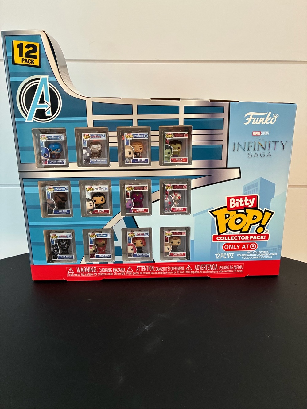 Funko Bitty Pop! Marvel Infinity Saga 12-Pack Collector Set - Blue